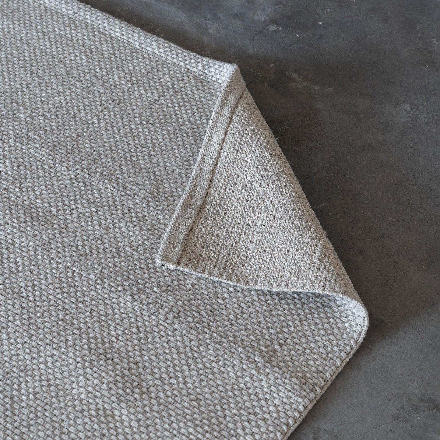 Ivory-Silver 2021 Modern White Wool Rug