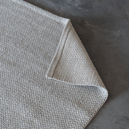 Ivory-Silver 2021 Modern White Wool Rug