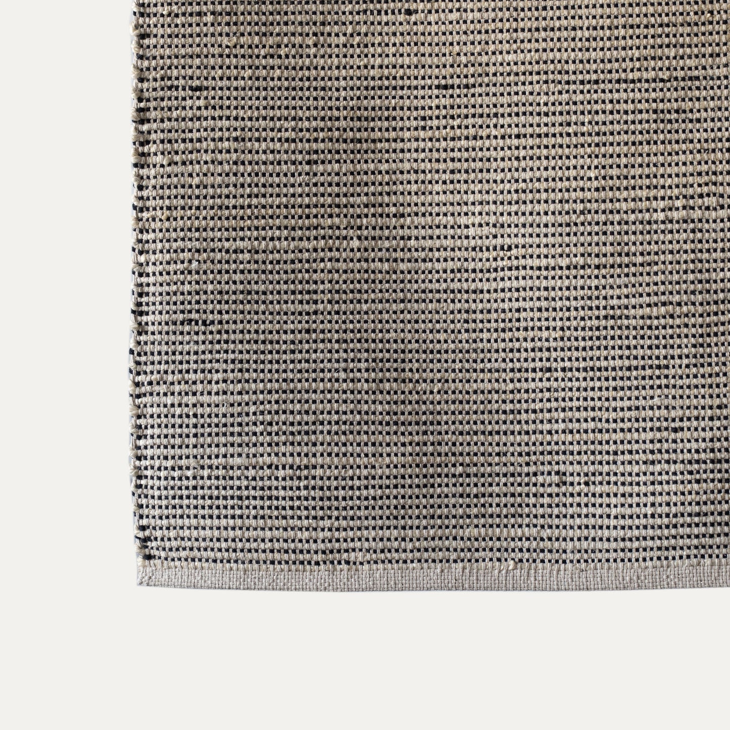 White Black Jute Rug