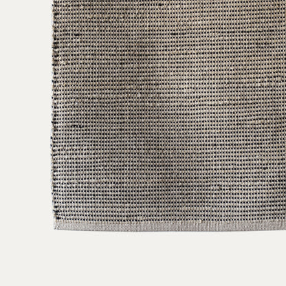 White Black Jute Rug