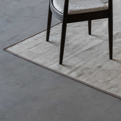 Handmade Beige Wool Rug