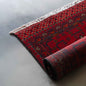 Silken Weave Runner Handcrafted Red Vintage Style Wool Rug
